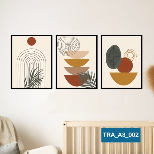 Bộ 3 tranh trừu tượng TRA_A3_002