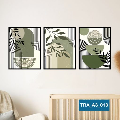 Bộ 3 tranh trừu tượng TRA_A3_013