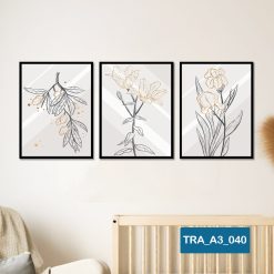 Bộ 3 tranh trừu tượng TRA_A3_040