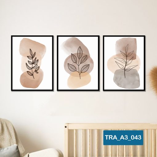 Bộ 3 tranh trừu tượng TRA_A3_043