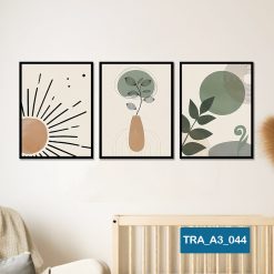 Bộ 3 tranh trừu tượng TRA_A3_044