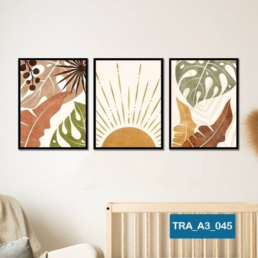 Bộ 3 tranh trừu tượng TRA_A3_045
