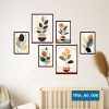 Bộ 6 tranh trang trí trừu tượng TRA_A6_006