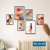 Bộ 6 tranh trang trí trừu tượng TRA_A6_009