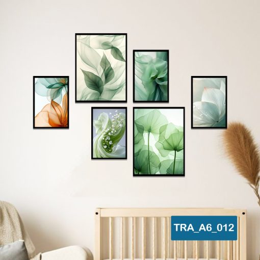 Bộ 6 tranh trang trí trừu tượng TRA_A6_012