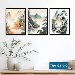 Bộ 3 tranh trang trí phong cảnh TRA_B3_012