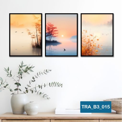 Bộ 3 tranh trang trí phong cảnh TRA_B3_015