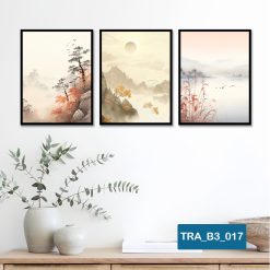Bộ 3 tranh trang trí phong cảnh TRA_B3_017