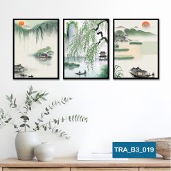 Bộ 3 tranh trang trí phong cảnh TRA_B3_019