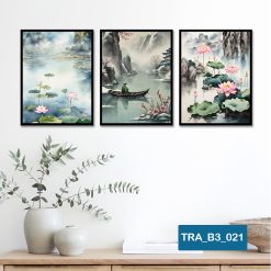 Bộ 3 tranh trang trí phong cảnh TRA_B3_021