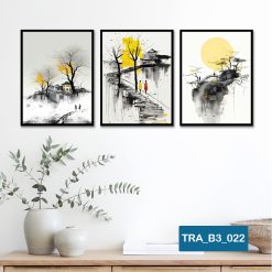 Bộ 3 tranh trang trí phong cảnh TRA_B3_022