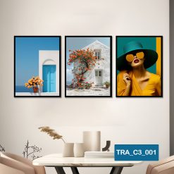 Bộ 3 tranh chủ đề hiện đại TRA_C3_001
