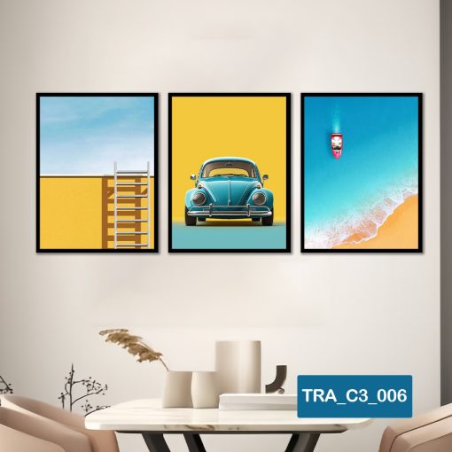 Bộ 3 tranh chủ đề hiện đại TRA_C3_006