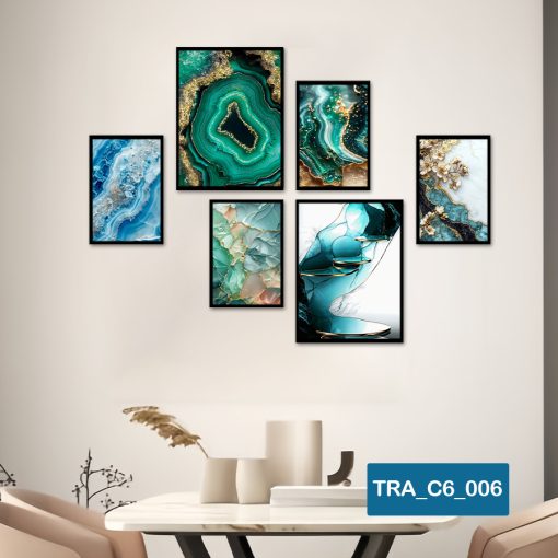 Bộ 6 tranh hiện đại TRA_C6_006