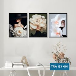 Bộ 3 tranh cô gái hiện đại TRA_E3_001
