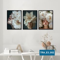 Bộ 3 tranh cô gái hiện đại TRA_E3_002