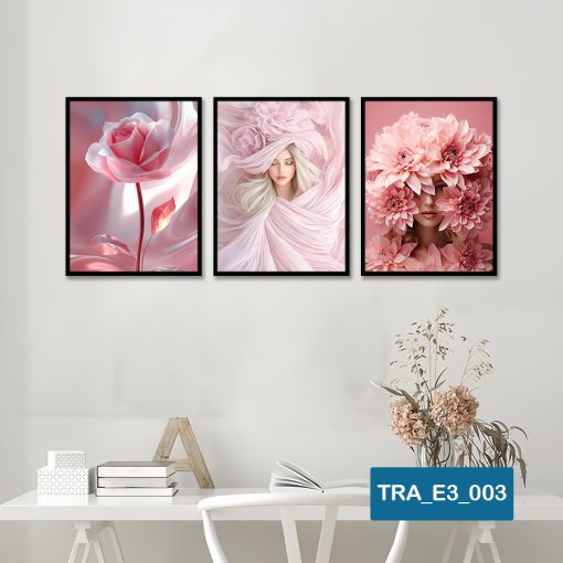 Bộ 3 tranh cô gái hiện đại TRA_E3_003