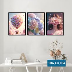 Bộ 3 tranh cô gái hiện đại TRA_E3_004