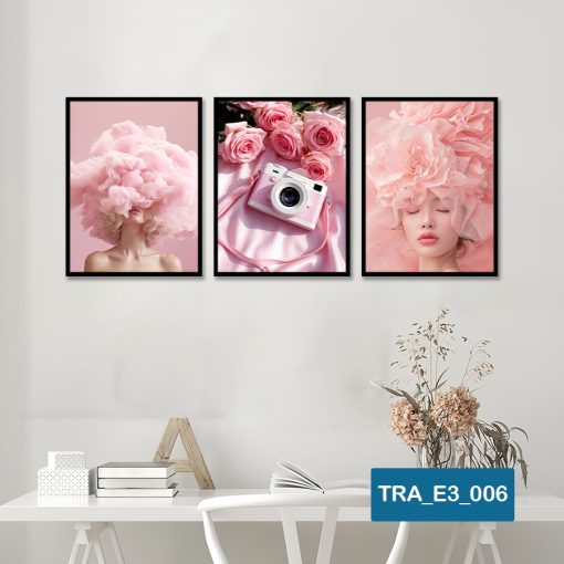 Bộ 3 tranh cô gái hiện đại TRA_E3_006
