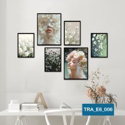 Bộ 6 tranh cô gái hiện đại TRA_E6_006