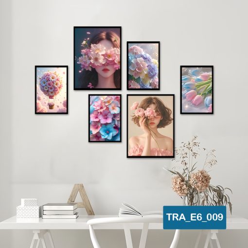 Bộ 6 tranh cô gái hiện đại TRA_E6_009