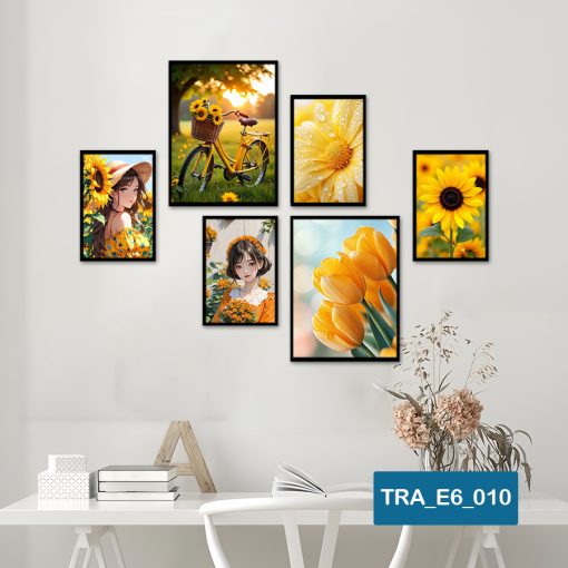 Bộ 6 tranh cô gái hiện đại TRA_E6_010