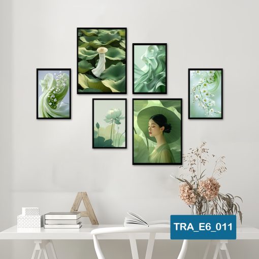 Bộ 6 tranh cô gái hiện đại TRA_E6_011