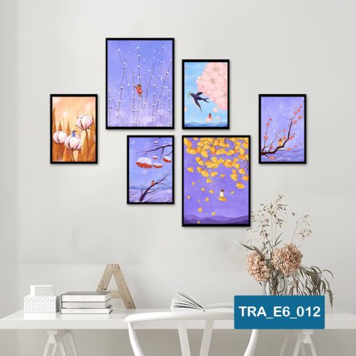 Bộ 6 tranh cô gái hiện đại TRA_E6_012