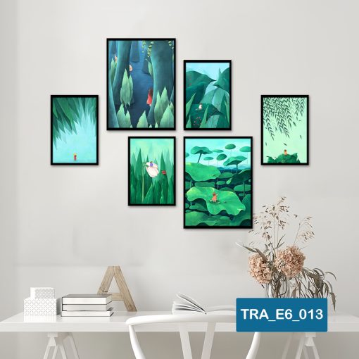 Bộ 6 tranh cô gái hiện đại TRA_E6_013