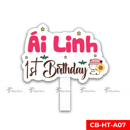 Hashtag sinh nhật thiết kế CB-HTK-07