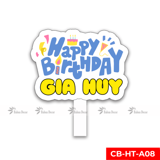 Hashtag sinh nhật thiết kế CB-HTK-08