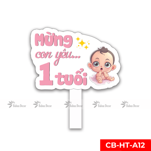 Hashtag sinh nhật thiết kế CB-HTK-12