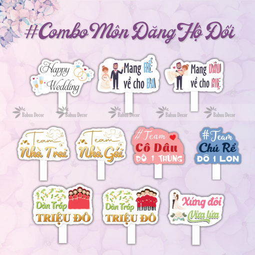 Combo Hashtag cưới Combo Môn Đăng Hộ Đối