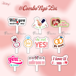 Combo Hashtag cưới Combo Ngỏ Lời