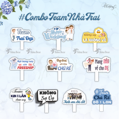 Combo Hashtag cưới Combo Team Nhà Trai