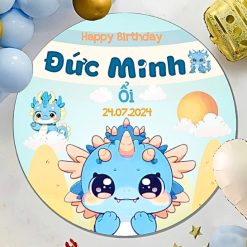 Set bóng sinh nhật kèm banner RONG01