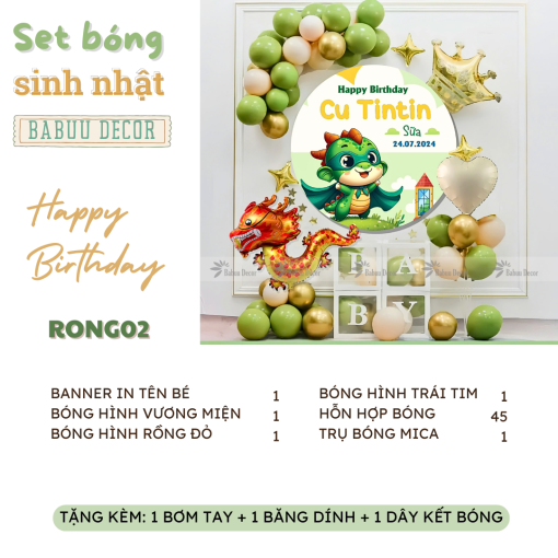 trang trí sinh nhật-RONG02 CT