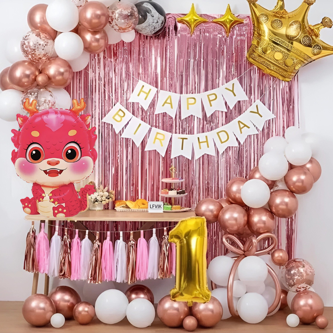 Combo trang trí sinh nhật Rồng đầy đủ