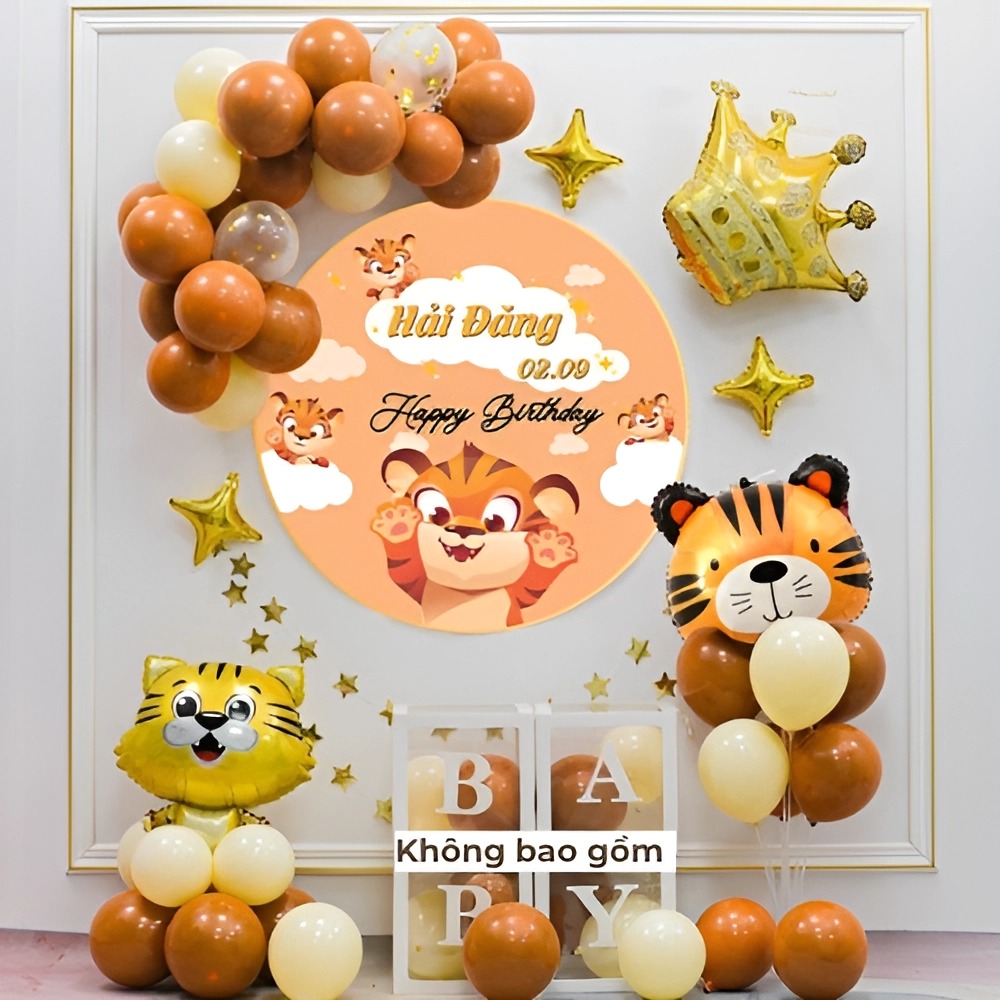 Trang trí sinh nhật dễ thương cho bé trai