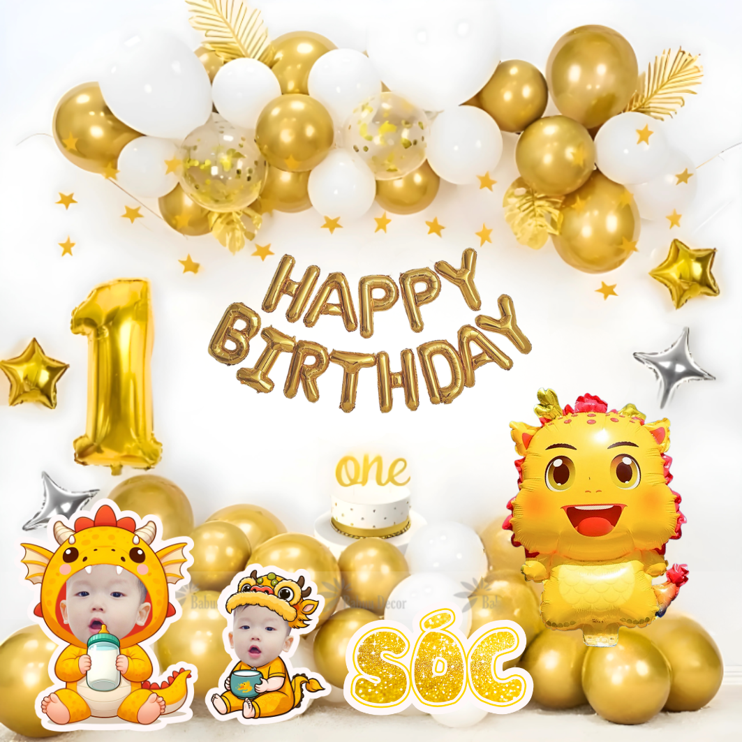 Mẫu set sinh nhật hình Rồng hot trend