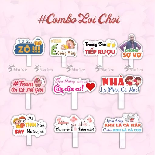 Combo Hashtag cưới combo Loi choi
