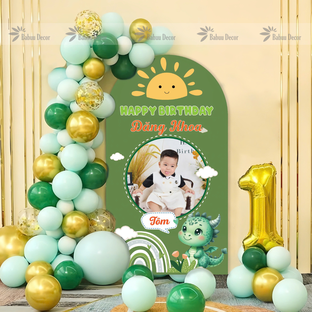 Bộ trang trí bàn tiệc sinh nhật Rồng