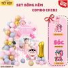 Set bóng trang trí sinh nhật tuổi rồng kèm banner 