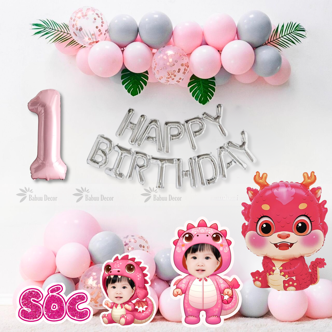Set bóng bay Rồng cho tiệc sinh nhật