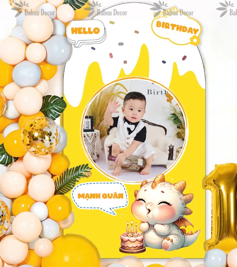 Đồ decor sinh nhật hình Rồng độc đáo