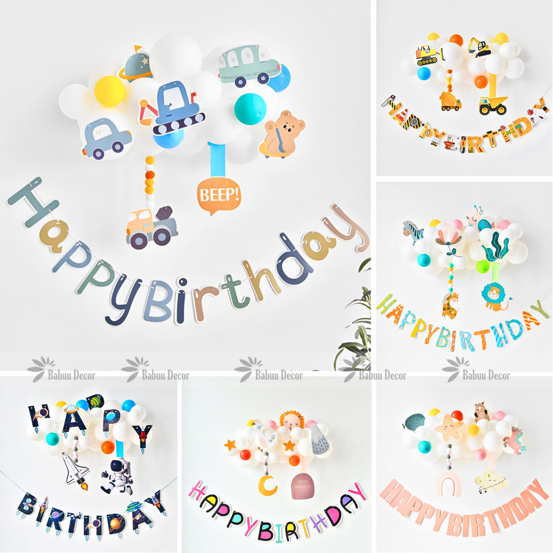 Trang trí sinh nhật cho bé trai tại nhà đơn giản