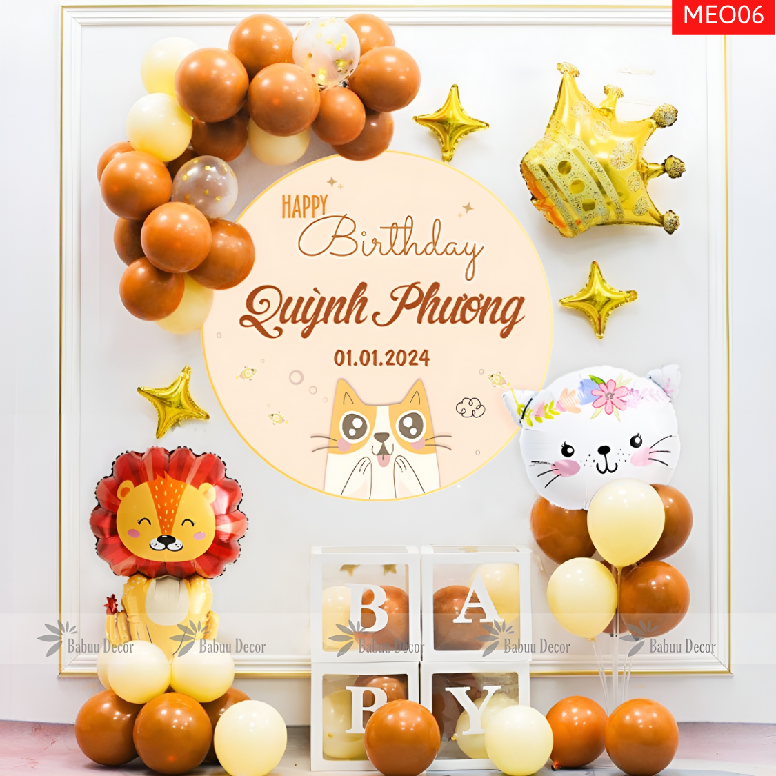 Sinh nhật cho bé tuổi Mèo MEO06 BB SP