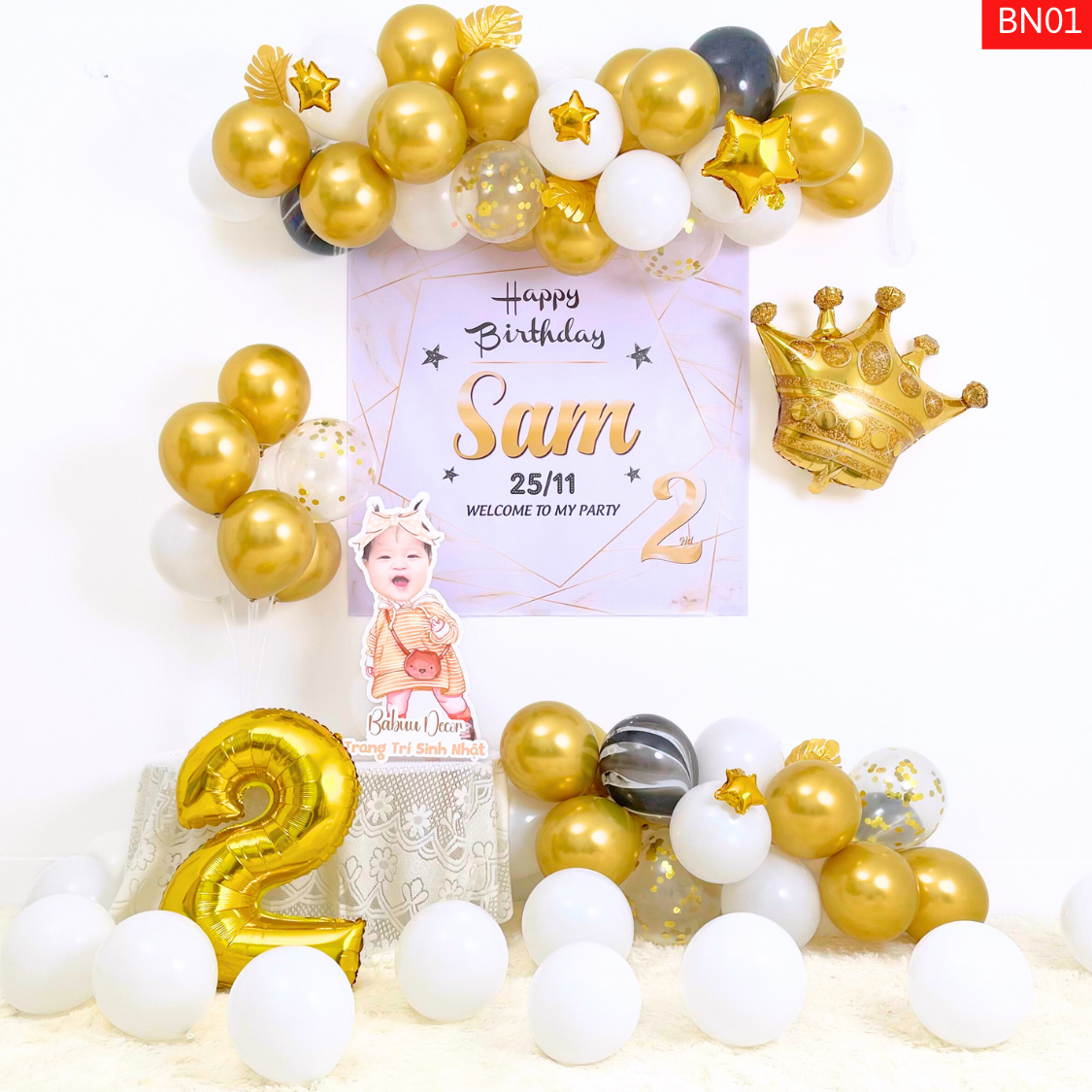 Set bóng trang trí sinh nhật BN01