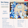 Trang trí sinh nhật sang trọng tại nhà YC36 01 ( có chibi )