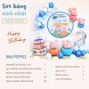 Set trang trí sinh nhật Peppa Pig trọn gói